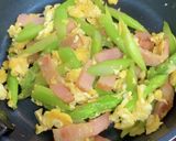 ♡アスパラベーコン卵炒めカレー風味♡作り方5写真