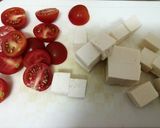ヘルシー♪塩豆腐のコロコロカプレーゼ作り方4写真