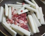 豚とほくほく大根のチリソース作り方1写真