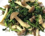 空芯菜としめじの塩バター作り方3写真