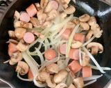 トマトときのこのスパゲッティオムレツ作り方5写真