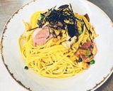 スモーク鴨とネギとキノコの和風パスタ作り方9写真