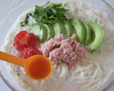 ツナとアボカドのクリーミーそうめん作り方4写真