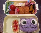 85キャラ弁　サラマンダー　アナ雪2作り方4写真