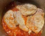 ソースたっぷり、豚肉のトマト煮込み作り方5写真