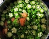 オクラとトマトのサマースープ作り方1写真