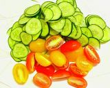 彩鮮やか・塩サバと夏野菜の素麺作り方2写真