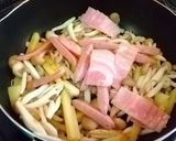 しめじとじゃがいもとベーコンのごま油炒め作り方5写真