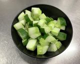 お庭の野菜で☆ガスパチョ作り方1写真