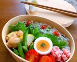 青菜ふりかけ(ひろし)としらすのおにぎり作り方4写真
