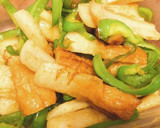 簡単　甘辛カレー炒め作り方3写真