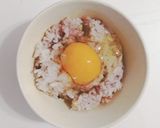 腸活♡雑穀米でふわふわ卵かけご飯作り方1写真