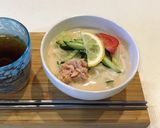 冷やし豆乳サラダうどん作り方3写真