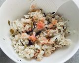 高菜と炙り明太子のおにぎり②作り方6写真