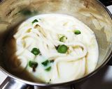 犬ご飯　エビのクリームうどん作り方3写真