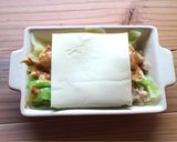 mキャベツと鶏の味噌マヨチーズ焼き作り方4写真