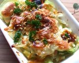 mキャベツと鶏の味噌マヨチーズ焼き作り方7写真