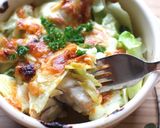 mキャベツと鶏の味噌マヨチーズ焼き作り方8写真
