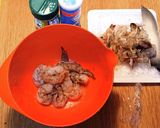 夏パスタ☀️大海老と夏野菜のトマトソース作り方2写真