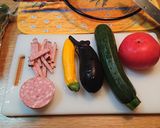 映える☀️夏野菜とモッツァレラのグラタン作り方1写真