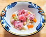 ガルビュール◎豆と野菜と生ハムのスープ作り方7写真