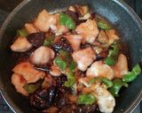 鶏むね肉となすとピーマンの甘辛酢炒め♪作り方6写真