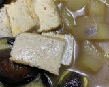 揚げナスと太きゅうりと厚揚の煮物作り方4写真