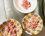 全てレンジもやし入りさっぱり梅酢豚作り方2写真