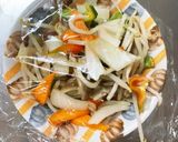 全てレンジもやし入りさっぱり梅酢豚作り方12写真