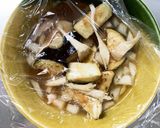 豚こま簡単韓国冷麺スープ味麻婆豆腐茄子作り方13写真