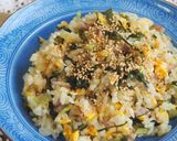 節約♪野沢菜たっぷりチャーハン！作り方7写真