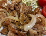 簡単ズボラ☆焼肉のタレ豚と玉葱の生姜焼き作り方14写真