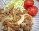 簡単ズボラ☆焼肉のタレ豚と玉葱の生姜焼き作り方17写真
