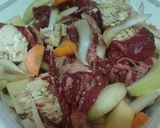 独り暮らし用すき焼き風肉豆腐作り方2写真