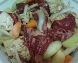 独り暮らし用すき焼き風肉豆腐作り方2写真