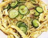 きゅうりとみょうがの冷製パスタ作り方5写真
