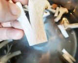 キノコ汁とゆず胡椒で食べる茶そば作り方1写真