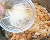 キノコ汁とゆず胡椒で食べる茶そば作り方2写真