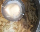 キノコ汁とゆず胡椒で食べる茶そば作り方3写真