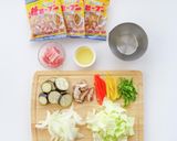彩り野菜が美味しい♪BBQ焼ビーフン作り方2写真