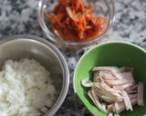 テンペの玄米キムチ炒飯作り方1写真