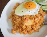 テンペの玄米キムチ炒飯作り方5写真