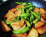 長芋と万願寺ししとうの照り焼き作り方8写真