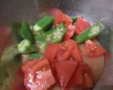 しみしみ♪夏野菜とさば缶のわさび醤油和え作り方3写真