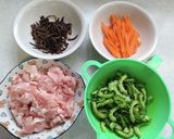 豚肉とゴーヤのキムチ炒め作り方2写真