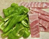 万願寺唐辛子入りのジャーマンポテト作り方2写真