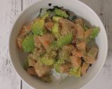 ごま油香るサーモンアボカド丼♡作り方3写真