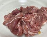 レンジで簡単！生姜焼き 冷やしうどん作り方1写真