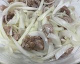 レンジで簡単！生姜焼き 冷やしうどん作り方4写真