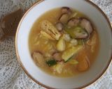 レンジで時短！じゃがいも・椎茸の味噌汁♪作り方5写真